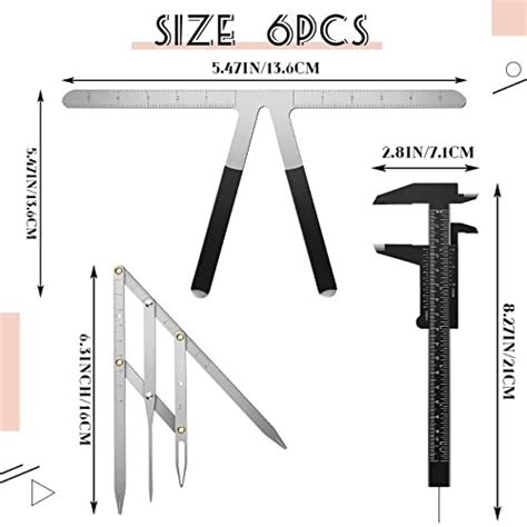 Pieces Eyebrow Measuring Ruler Point Positioning Permanent Makeup