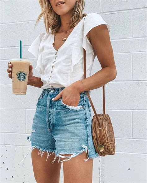 Cute Outfits With Blue Jean Shorts Enjoy Free Shipping