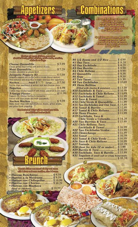 Carmela's Mexican Restaurant menus in McKinleyville, California, United