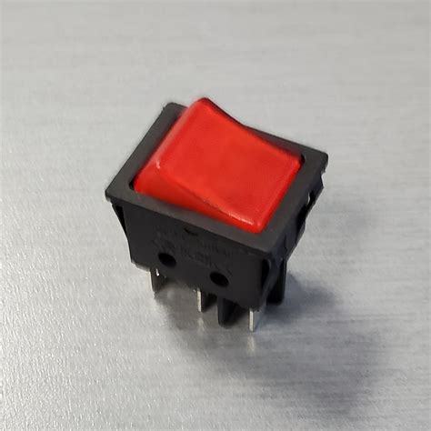 110v 20a Dpst Rocker Switch With Red Light Electronics Kge Électronique