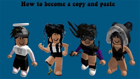 How To Be A Copy And Paste Girl In Roblox Just The Hair Youtube