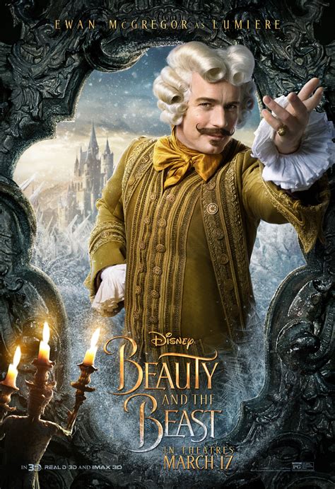 Sasaki Time Beauty And The Beast Character Poster Lumiere