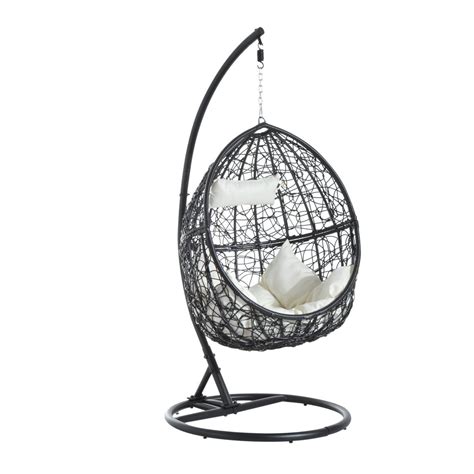 I called my handyman who installed our outdoor serena & lily hanging chair on our front. Outsunny Garden Rattan Swing Chair Outdoor Patio Wicker ...