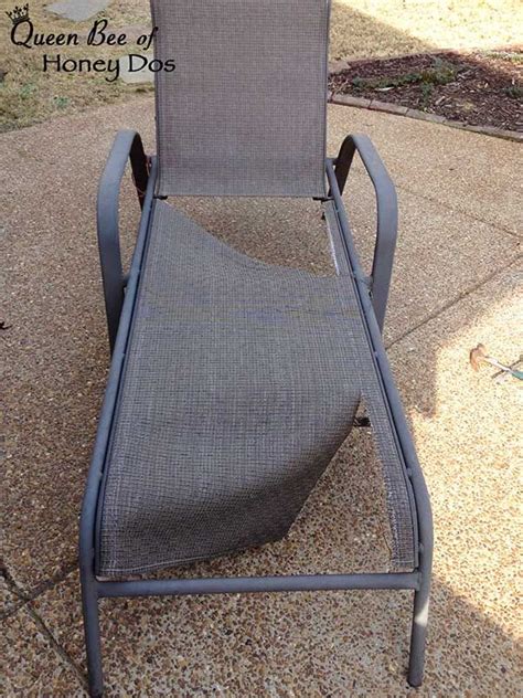 Repair Sling Chairs And Chaises Patio Furniture Makeover Lawn