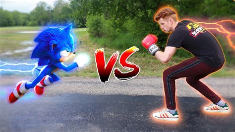 I Fought Sonic The Hedgehog In Real Life Who Won Youtube