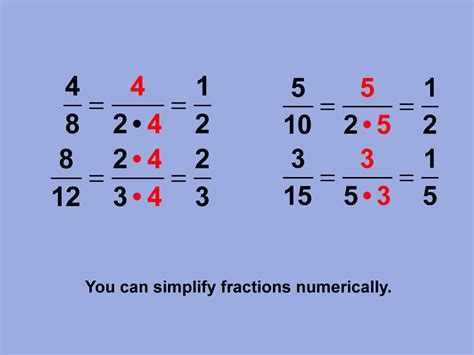 Student Tutorial What Is A Fraction In Simplest Form Media4math
