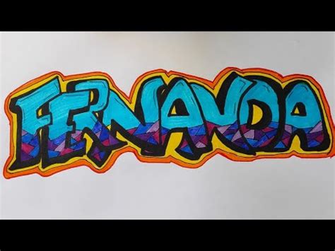 Dibujo El Nombre De Una Suscriptora Fernanda YouTube