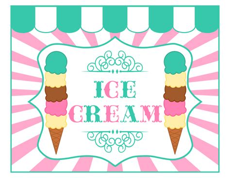 Free Ice Cream Party Printables Catch My Party