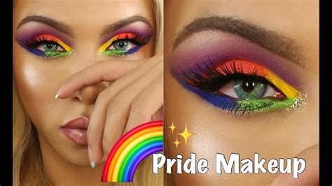 Lgbtq Pride Makeup Tutorial Rainbow Eyeshadow Youtube