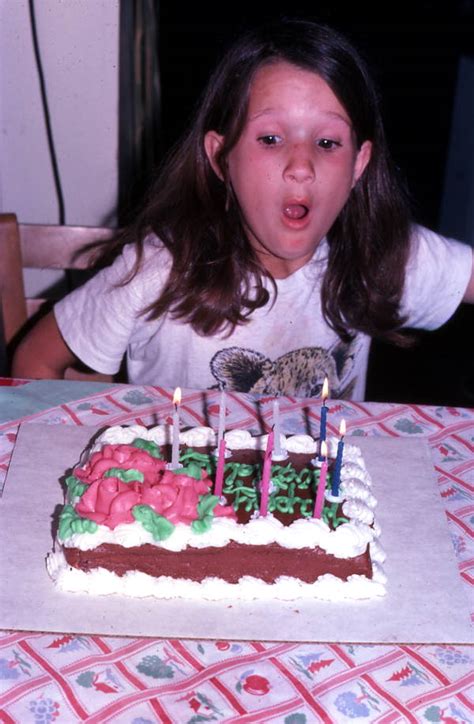 Florida Memory • Girl Blowing Out Candles On A Birthday Cake