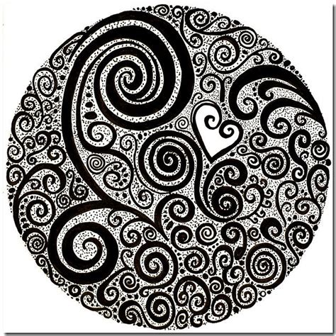 Circle Doodle Circle Doodle Hippy Art Zentangle Artwork