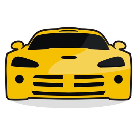 Clipart Of Yellow Race Car Vector Free Image Download