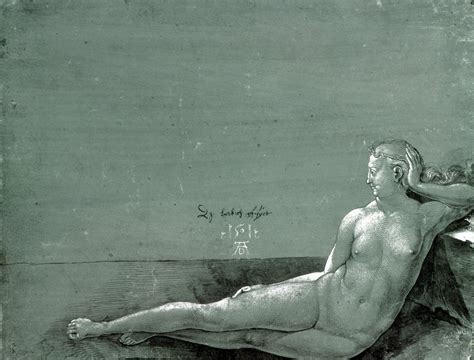 Liegender weiblicher Akt von Albrecht Dürer Kunstdruck