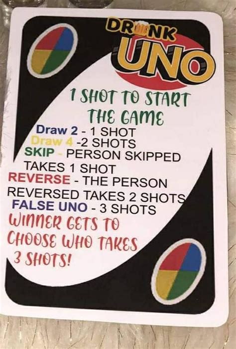 Who's down for a game of drunk uno? Pin on Ideas