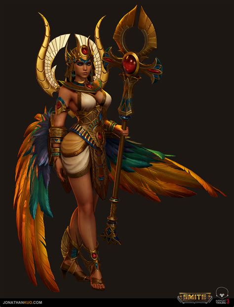 Artstation Smite Isis V2 Jonathan Kuo Egyptian Goddess Art Egyptian Beauty Isis Goddess