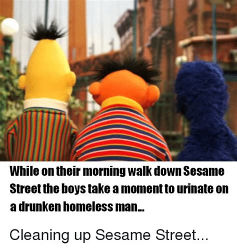 While On Their Morning Walk Down Sesame Street The Boys