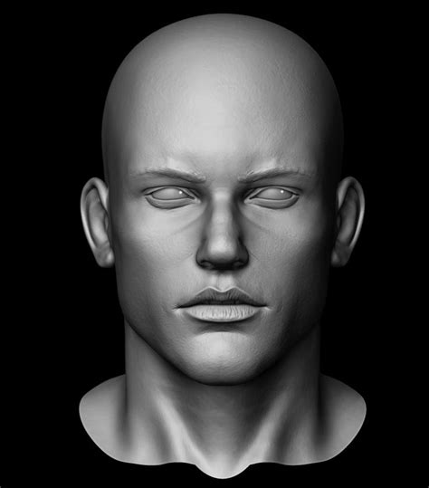 Male Face By Melissa Mazzocco Figurative 3d Male Face Face Male