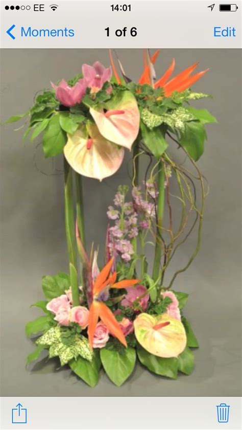 Luxury Flower Arrangement Contemporary Flower Arrangements Tropical