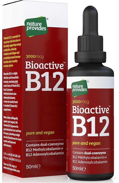 Buy Bioactive Liquid Vitamin B12 3000 Mcg Methylcobalamin Plus Adenosylcobalamin 50ml High