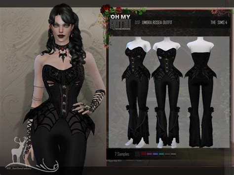 Oh My Goth Umbra Rosea Outfit The Sims 4 Catalog