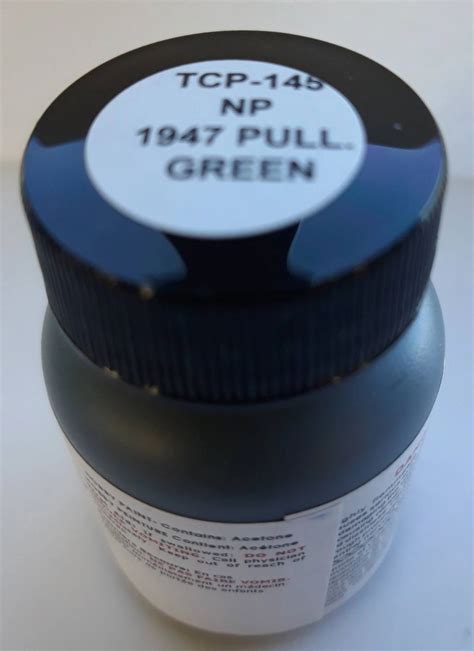 Tru Color Paint 1 Fluid Oz Bottle Northern Pacific 1947 Pullman Green