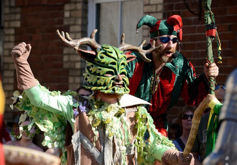 Let The Sun Shine Green Man Banishes Winter With Pictures Shropshire Star