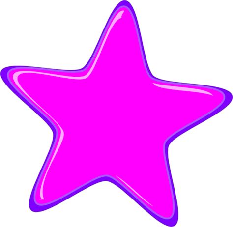 Pink Star 3 Border Clip Art At Vector Clip Art Online