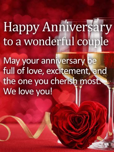 Happy 50th wedding anniversary messages. To A Wonderful Couple - Happy Anniversary Pictures, Photos ...