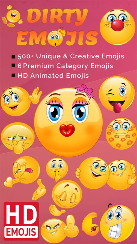 Dirty Emojis Dirty Emoticons Adult Stickers For Sexting Amazon Ca