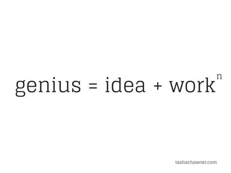 The Words Genius Idea Work In Black And White