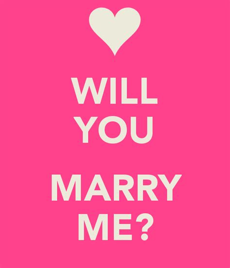 Will You Marry Me Image