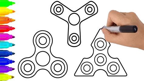 Ver más ideas sobre dibujos de navidad para imprimir, materiales para preescolar, pamplona. How to Draw Fidget Spinner Coloring Pages | Drawing for Children Learni... | How to Draw Fidget ...