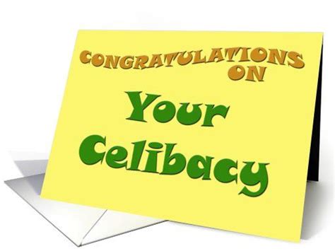 Congratulations On Your Celibacy Card Congratulations Card Feel Better Cards Losing Virginity