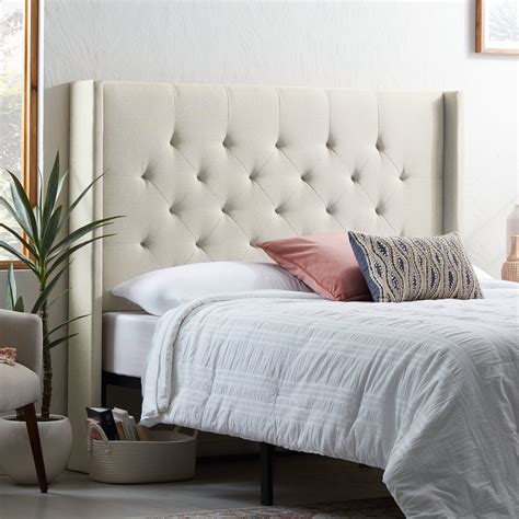 Rest Haven Tufted Wingback Upholstered Headboard Kingcalifornia King