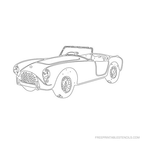 Free Printable Classic Car Stencils