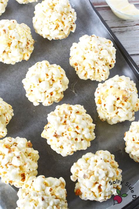 soft and chewy fall popcorn balls salty side dish