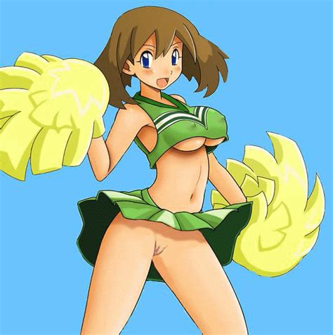 Rule 34 Animated Blue Eyes Blush Breasts Brown Hair