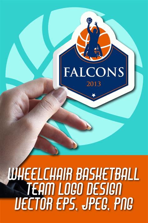 Wheelchair Basketball Team Logo Design And Sticker