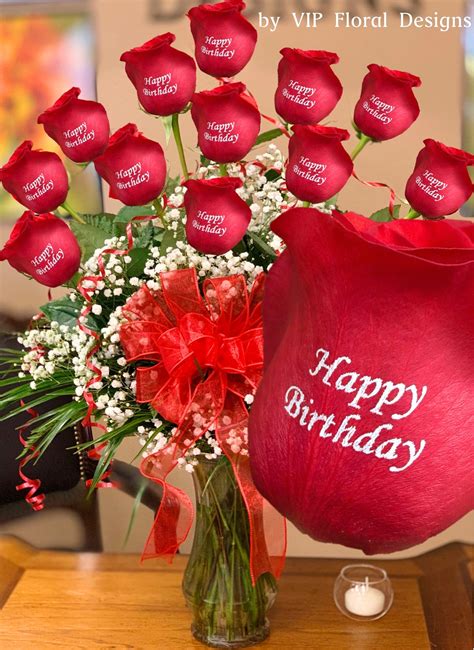 We offer same day flower delivery when you order by 12:00 pm local time monday through friday and 10:00 am on saturday. Happy Birthday Personalized Roses - Las Vegas Flower ...