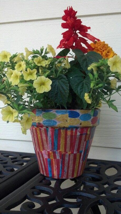 We did not find results for: Modge podge & tissue paper flower pot :)