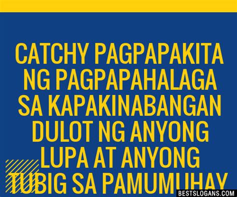Catchy Pagpapahalaga Ng Anyong Lupa At Anyong Tubig Slogans List Hot