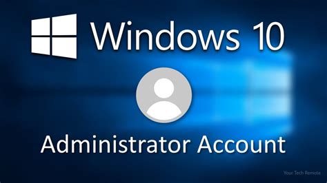 How To Enable Or Disable Administrator Account On Windows 10 Youtube