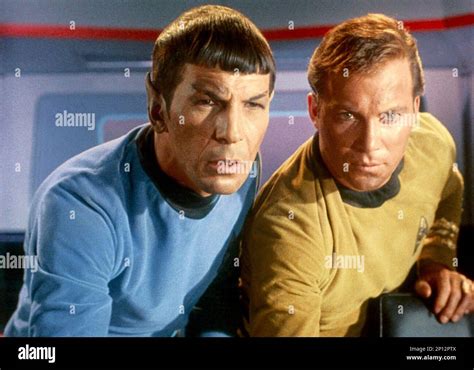 Star Trek Captin Kirk And Spock Stock Photo Alamy