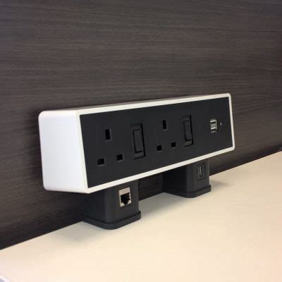 You don't have to worry about tripping over wires or making a mess; Desk Power and Data Outlets Archives - Gromtec