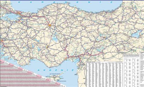 Türkiye Karayolları Haritası Türkiye Otoban Haritası Türkiye İller
