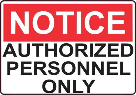 5in X 35in Red Authorized Personnel Only Sticker Vinyl Window Stickers