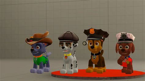 Paw Patrol Sfm Rocky Marshall Zuma And Chase By Matx007 On Deviantart