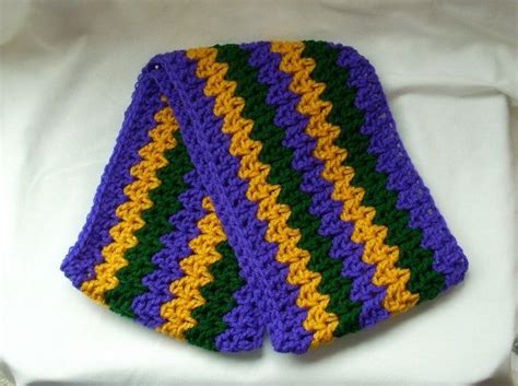 Mardi Gras Knit Cowl Ladies Infinity Scarf Crochet Neck Etsy