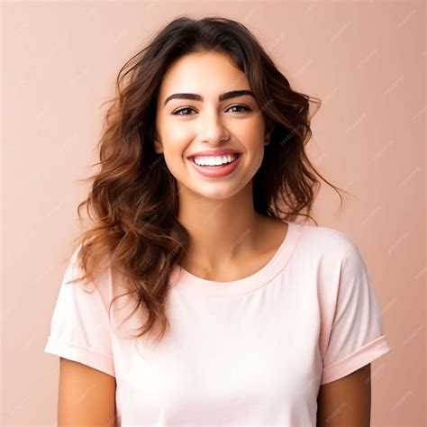Premium Ai Image A Confident Young Woman With A Bright Beaming Smile