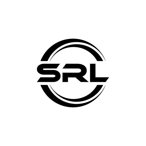 Diseño De Logotipo De Letra Srl En Ilustración Logotipo Vectorial